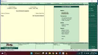 Purchase order & Sales order processing sum in tally ERP 9