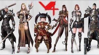 Project V4 Mobile - All Class ComBo Skills vs Raid Boss Dungeons ShowCase Gameplay