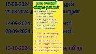 2024 ஏகாதசி விரத நாட்கள் | Ekadashi 2024 Date in tamil | Coimbatore best astrologer #ஏகாதசி #shorts