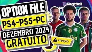 PES 21 OPTION FILE eFootball2021 PARA PS4/PS5/PC NOVEMBRO 2024 100% GRATUITO LEIA A DESCRIÇÃO