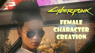 Cyberpunk 2077 sexy hot cute black Fem V character creation