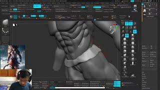 Anime Basic Sculpting in zbrush 3d Character Modeling in hindi live