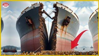 See the construction of the largest ship ever made by humans!!