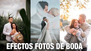 EFECTOS PARA FOTOS DE BODAS / COMO EDITAR FOTOS DE BODAS en photoshop 