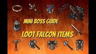 Tibia Looting Falcon Items The Order of the Falcons Part 2 - Guide for Mini Bosses