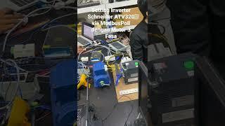 Setting Inverter Schenider ATV320 via ModbusPoll with 3Phase Motor