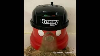 Henry Hoover Blowing Out His Bag