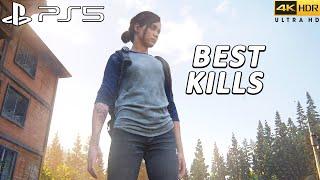 The Last of Us 2 PS5 Remastered - Best Kills ( Grounded ) | 4k 60FPS