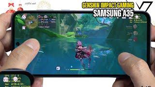 Samsung Galaxy A35 Genshin Impact Gaming test | Exynos 1380, 120Hz Display