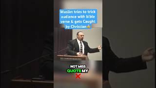 Muslim tries to twist bible verse and gets caught by Christian Sam Shamoun #samshamoun #christian