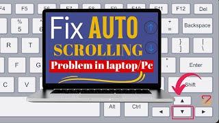 fix auto scrolling problem in laptop/pc | auto page down problem | how to stop automatic scroll down