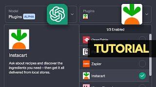 ChatGPT Instacart Plugin Integration & Ordering Groceries | Tutorial