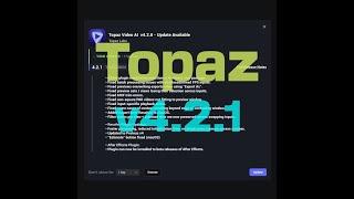 Topaz Video AI V4.2.1 Davinci Resolve Plugin update! #topazlabs #topazplugin #davinciresolve