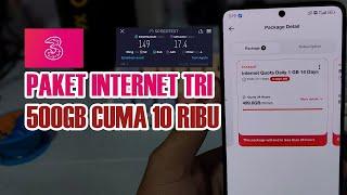 Paket Internet Tri Murah Meriah Unlimited Rp 10.000 Dapat 500GB Speedtest 140Mbps