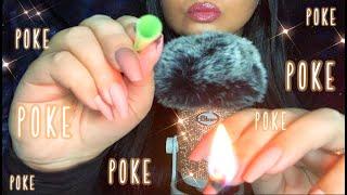 ASMR| POKING YOU W| ITEMS TO MAKE YOU RELAX | whispers: mouth sounds: personal attention