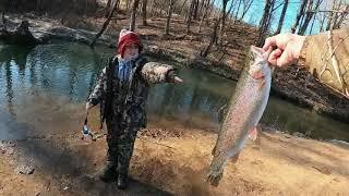 Cedar Springs Trout Fishing (Cripple Creek Trophy Trout Stream) Rural retreat, VA.