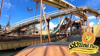 The Worlds BIGGEST Portable Log Flume! Wildwasserbahn - Skyline Park