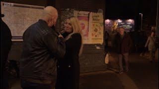 Eastenders grant leaves Walford as he tells Sharon to be their for Phil when he gets out scene