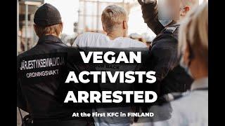 Vegan activist arrested in front of KFC