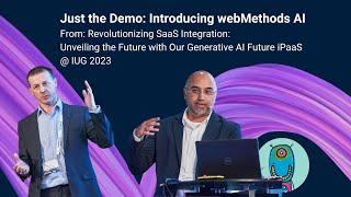 webMethods AI Demo | Software AG's IUG Conference 2023