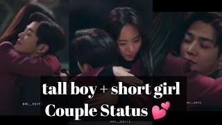 tall boyfriend  cute hug korean drama whatsapp status #shorts couple status  | tall boy short girl