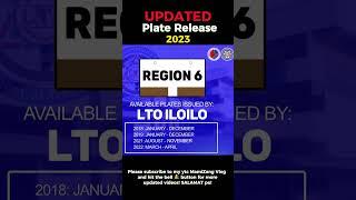 UPDATED PLATE RELEASE 2023 #lto #plate #release