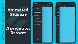 Flutter UI: How to build a Collapsible Sidebar Navigation