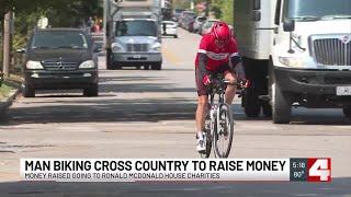 Dad biking across the country to raise money for Ronald McDonald House Charities