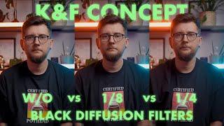 K&F Concept Black Diffusion Filters 1/8 vs 1/4 - Which one's better?