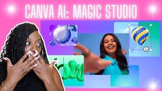 CANVA AI: How to use Magic Studio in CANVA