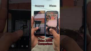 iPhone 16 Pro Max vs Samsung S24 Ultra Video Zoom Camera Comparison