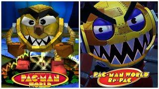 Pac-Man World (Re-PAC) - Toc-Man Comparison (Final Boss) // Original (PS1) vs Remake (PC)
