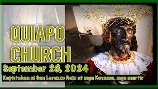 Quiapo Church Live Mass Today Saturday September 28, 2024