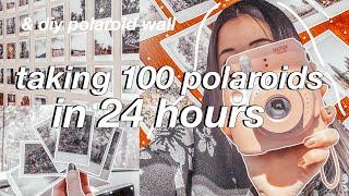 i took 100 polaroids in 24 hours (& trendy diy polaroid wall)