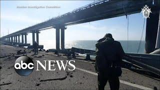 Russia retaliates after Crimea bridge collapse l GMA