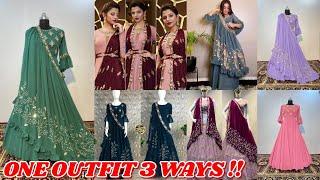 Omg!! One Outfit 3 Ways Collection  Dupatta Draping Styles for lehenga #shorts #trending