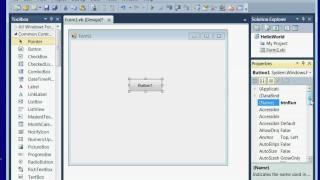 Visual Basic 2010 Tutorial - Lesson 1 Install Visual Studio 2010, Hello World App