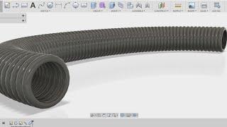 How to make a hose pipe - fusion 360 tutorial