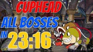Cuphead All Bosses Speedrun in 23:16 (Legacy) [Former World Record]