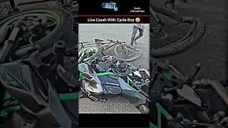 St riding Kawasaki# Ninja z900 #accident  cycle #crash short video