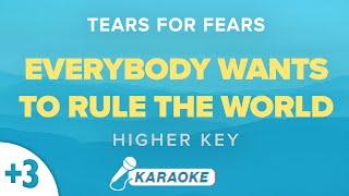 Tears For Fears - Everybody Wants To Rule The World (Higher Key) Karaoke