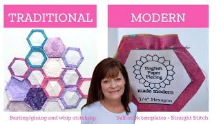 English Paper Piecing Made Modern Self-Stick Templates