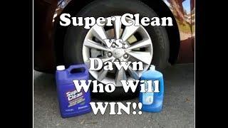 Super Clean vs Dish Detergent Degreaser On Wheels & Tires | Who Will Win?