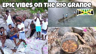 This is How We Have Fun In Jamaica  Whole Crew Out | Making Raft and Cooking on The River 