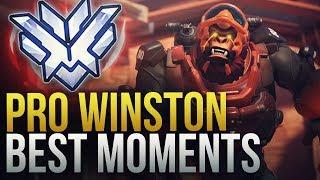 BEST PRO WINSTON MOMENTS - Overwatch Montage