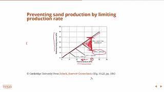 Limiting sand production through limiting production rate, Petroleum Reservoir Engineering