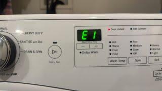 E1 F9 Error Code Fix Whirlpool Washer Pt.2