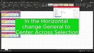 Don't Merge cells! | Use Center Across Selection | Mastering Excel - Tips and Tricks | Data Academy