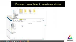 Fix a Problem Where Folders Open in New Window Every time " Windows  10 "