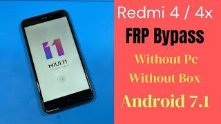 Redmi 4/4x Google Account Bypass/FRP Unlock Without Pc 2024 | Fix Youtube Update Android 7 #redmi4